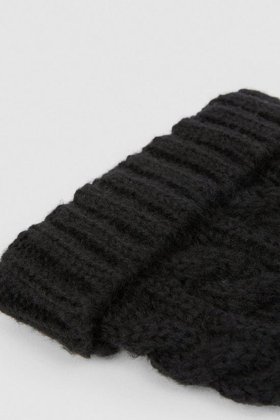 Oasis Cable Knitted Beanie Hat 2