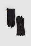 Oasis Faux Leather Quilted Detail Soft Lined Gloves thumbnail 1