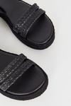 Oasis Leather Plaited Double Strap Sandals thumbnail 4