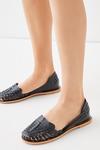 Oasis Leather Woven Flat Sandals thumbnail 1