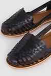 Oasis Leather Woven Flat Sandals thumbnail 4