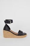 Oasis Leather Espadrille Wedges thumbnail 1