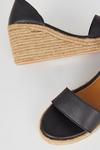 Oasis Leather Espadrille Wedges thumbnail 4