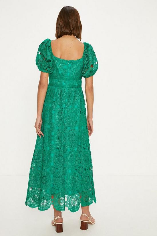 Oasis Premium Floral Lace Cut Out Midi Dress 3