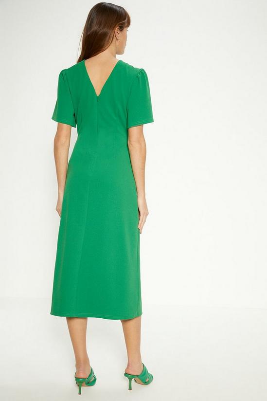 Oasis Ruched Front Jersey Crepe Midi Dress 3