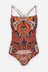 Oasis All Over Printed Double Strap Swimsuit thumbnail 1