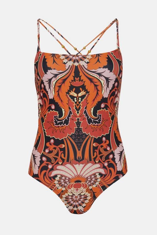 Oasis All Over Printed Double Strap Swimsuit 1
