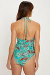 Oasis Paisley Printed Cut Out Ruched Middle Swimsuit thumbnail 3