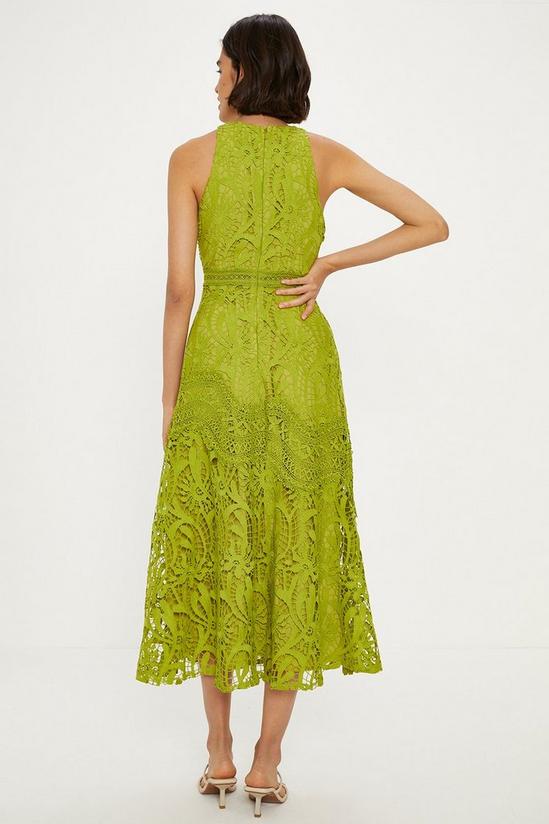Oasis Premium Floral Lace Halter Midaxi Dress 3
