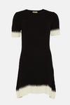 Oasis Zig Zag Detail Short Sleeve Knitted Mini Dress thumbnail 4