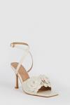 Oasis Floral Corsage Heeled Sandals thumbnail 2