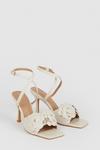 Oasis Floral Corsage Heeled Sandals thumbnail 3
