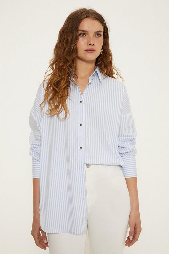 Oasis Oversized Poplin Pinstripe Shirt 2