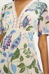 Oasis Petite Lace Trim Dobby Chiffon Floral Print Midi Dress thumbnail 2
