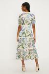 Oasis Petite Lace Trim Dobby Chiffon Floral Print Midi Dress thumbnail 3