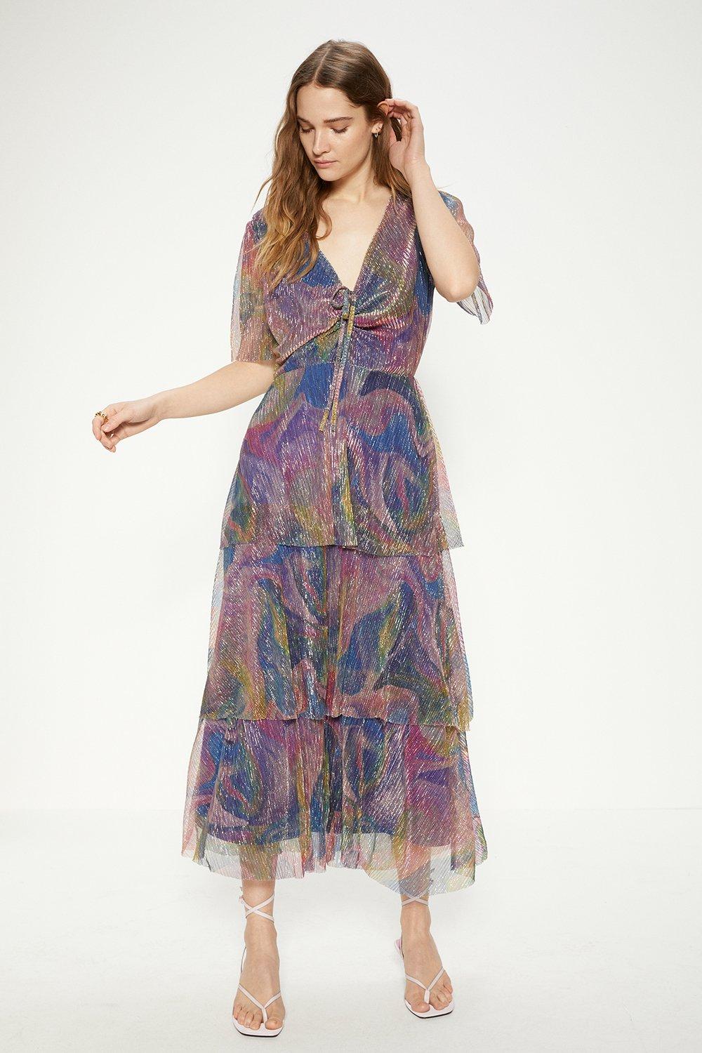 Talulah floral mist midi hot sale dress