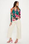 Oasis Blurred Floral Ruched Front Shirt thumbnail 5