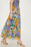 Oasis Large Floral Gathered Tiered Midi Dress thumbnail 2