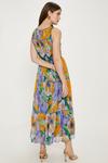 Oasis Large Floral Gathered Tiered Midi Dress thumbnail 3