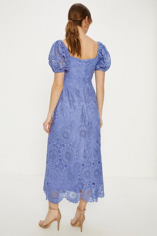 Oasis Premium Floral Lace Cut Out Midi Dress 3