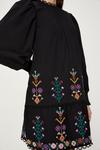 Oasis Cotton Poplin Embroidered Dress thumbnail 2