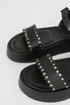 Oasis Leather Scallop Flatform Sandals thumbnail 4