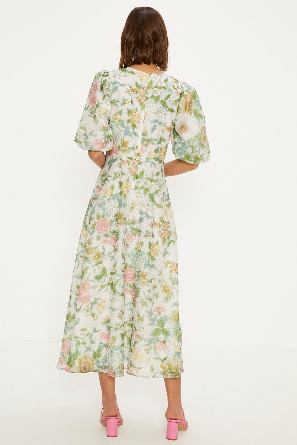 Ollie organza midi store dress