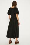 Oasis Ruched Neck Puff Sleeve Midi Dress thumbnail 3