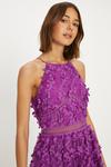 Oasis Statement Flower Embroidered Tiered Halter Midi Dress thumbnail 1