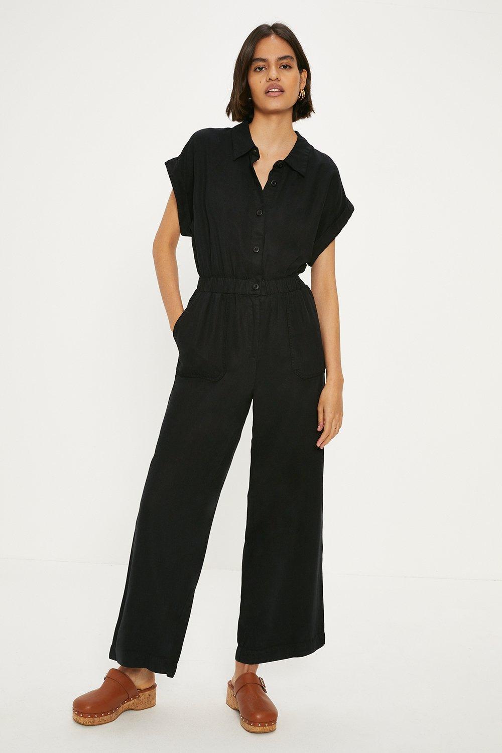 Women's Signature Cotton/TENCEL Utility Jumpsuit at L.L. Bean