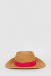 Oasis Fedora Contrast Band Straw Hat thumbnail 1