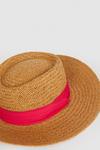 Oasis Fedora Contrast Band Straw Hat thumbnail 2