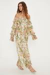 Oasis Soft Floral Chiffon Ruffle Maxi Dress thumbnail 1