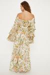 Oasis Soft Floral Chiffon Ruffle Maxi Dress thumbnail 3