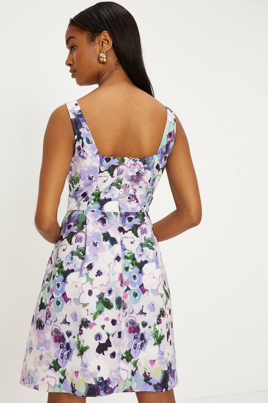 Oasis Ombre Floral Printed Ottoman Twill Mini Dress 3