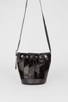 Oasis Leather And Suede Patch Detail Bucket Bag thumbnail 1