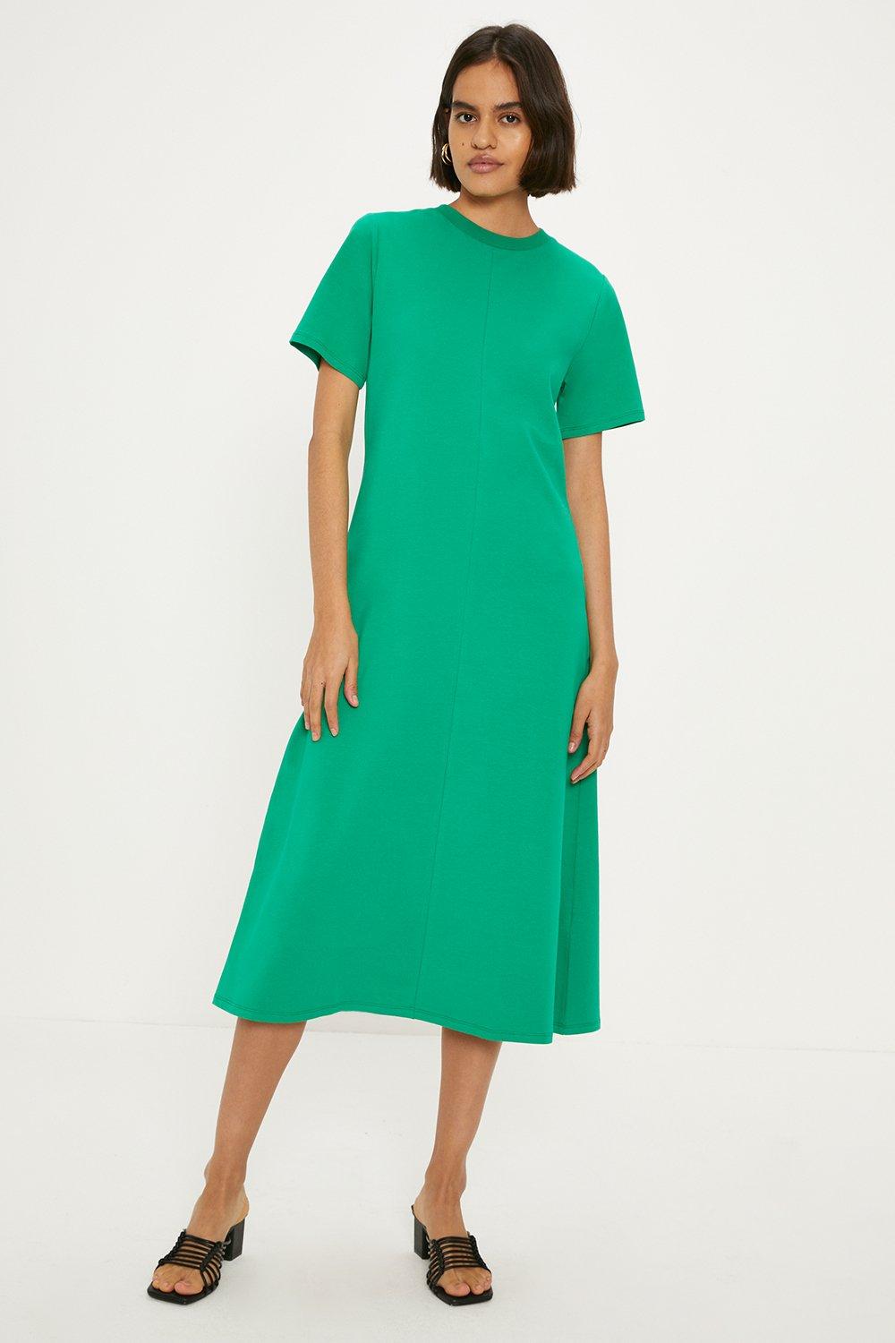 Dresses | Cotton Aline T-shirt Midi Dress | Oasis