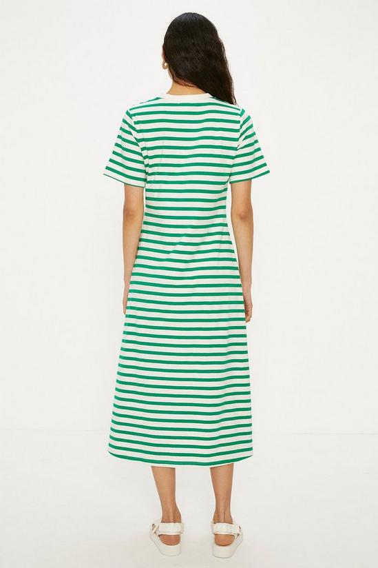 Oasis Cotton Stripe Aline Midi Dress 3