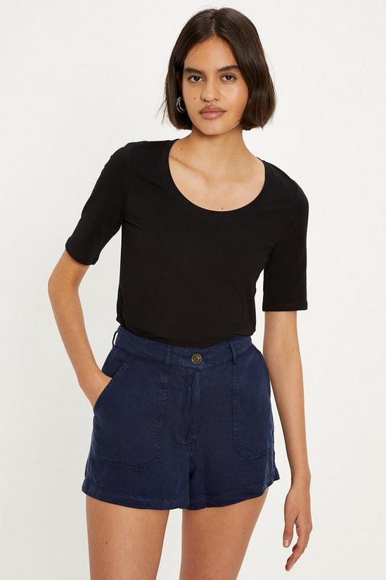 Oasis Essential Cotton Scoop Neck Short Sleeved T-shirt 2
