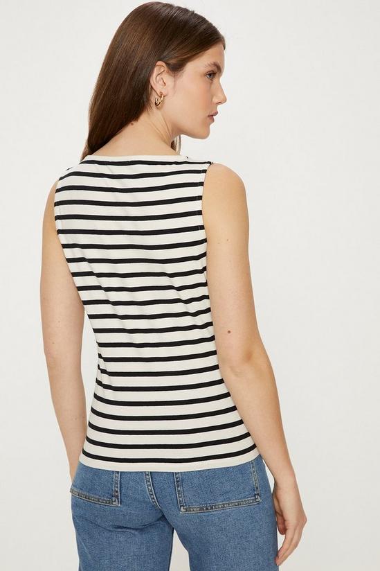 Oasis Essential Cotton Stripe Scoop Neck Vest 3