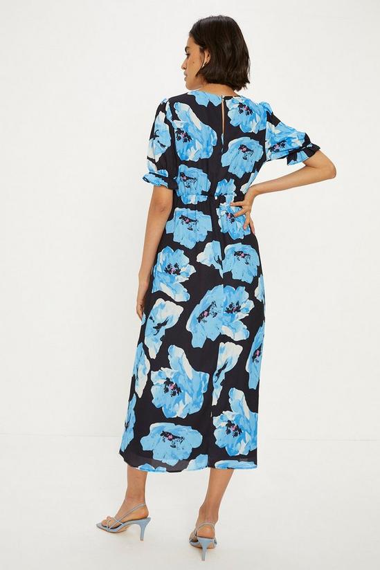 Oasis Short Sleeve Printed Midi Tea Dress 3