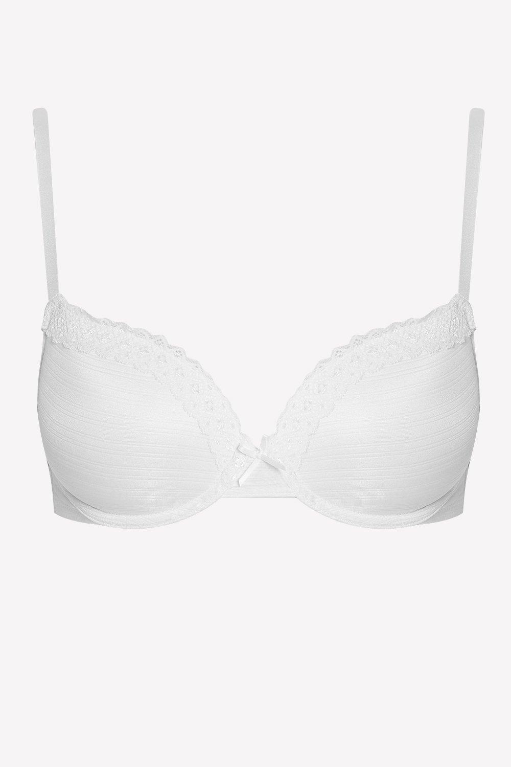 Oasis Gorgeous 2 Pack Burnout T-shirt Bra in White