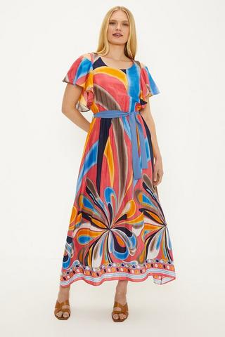 Dresses  Oasis Womens Soft Rib Belted Midi Dress Natural ~ Isphingo