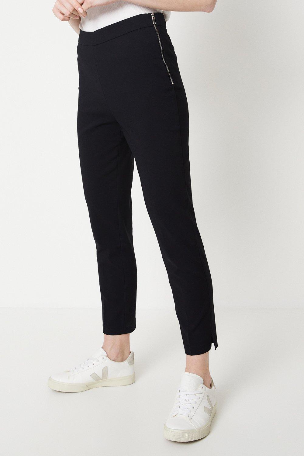 Side zip hot sale capri pants