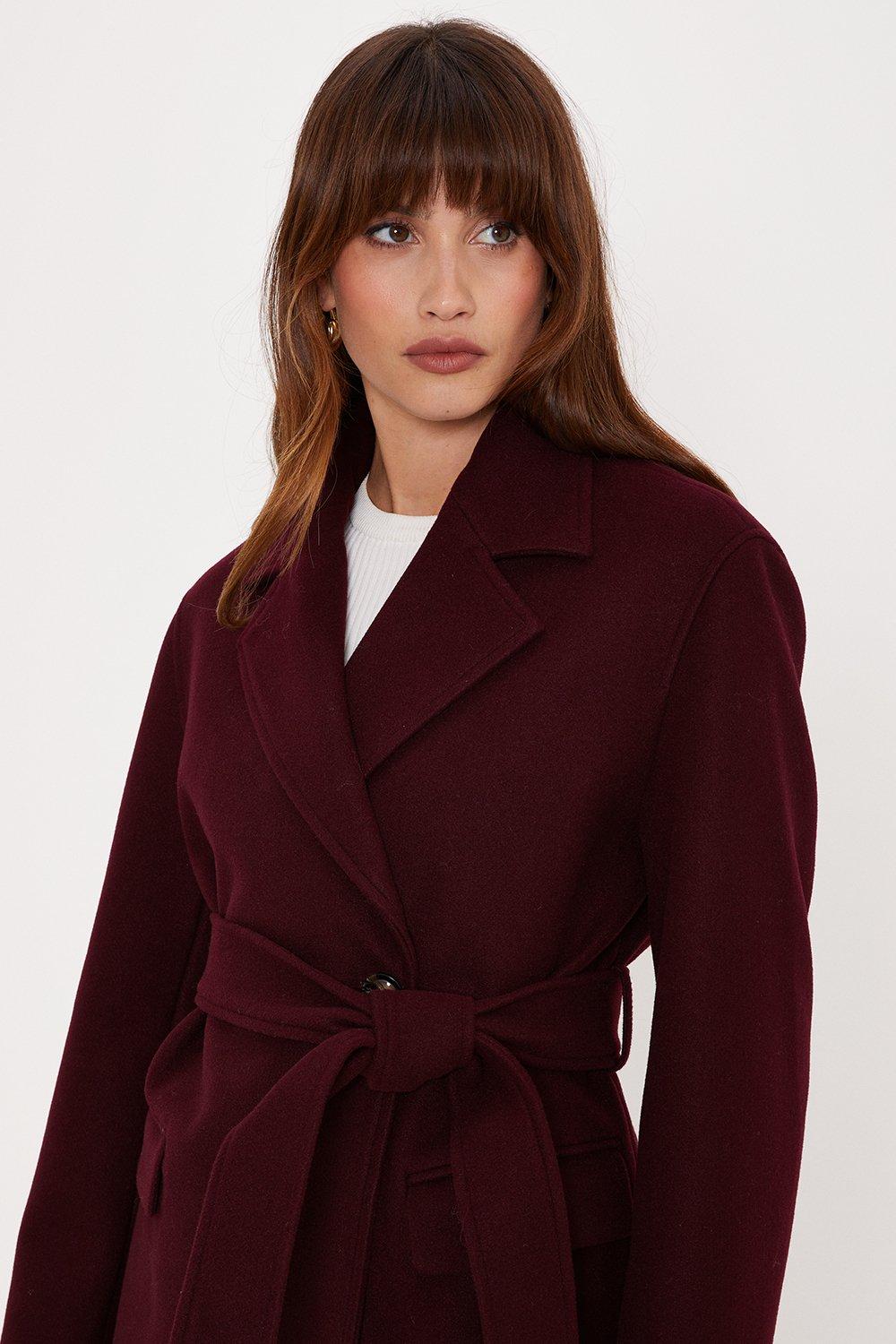 Buy Wrap Midi Dress Coat, Winter Pleated Double Breasted Jacket for Women  Inez 2 Online in India 