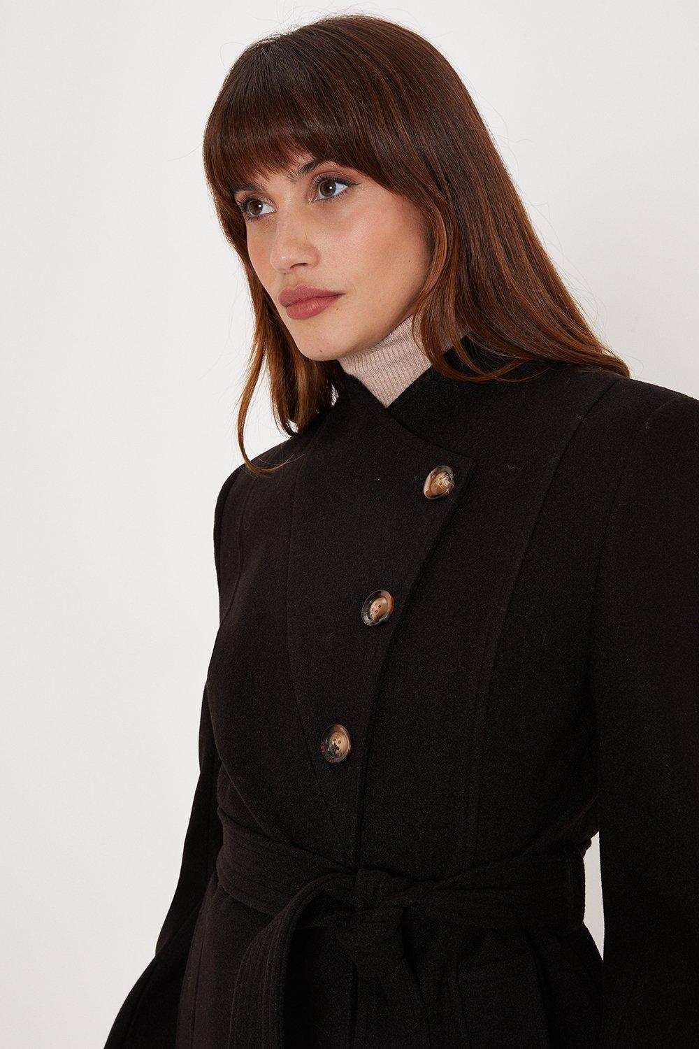 Oasis black 2024 wrap coat