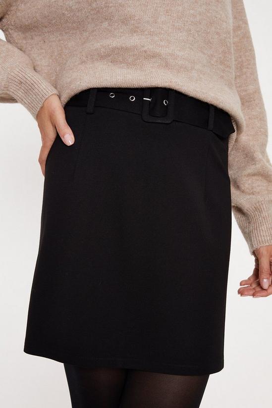 Oasis Premium Ponte Belted Mini Skirt 3