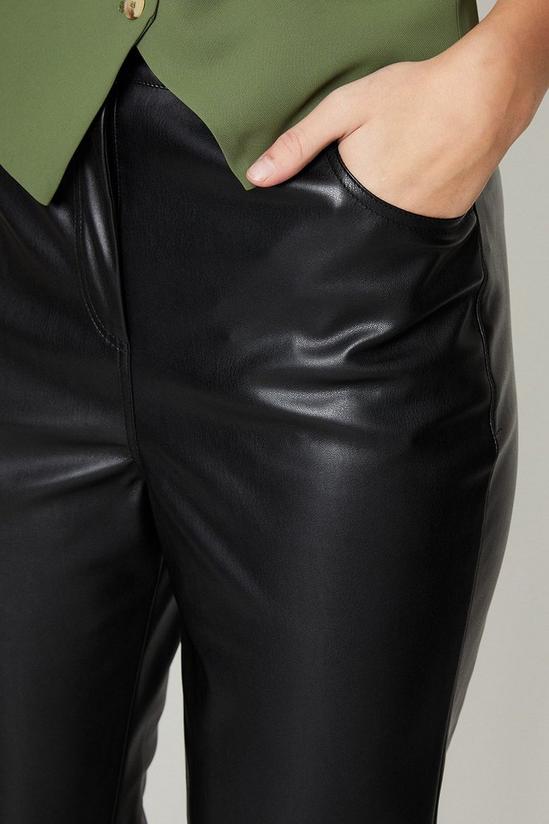 Oasis Faux Leather Wide Leg Trouser 4
