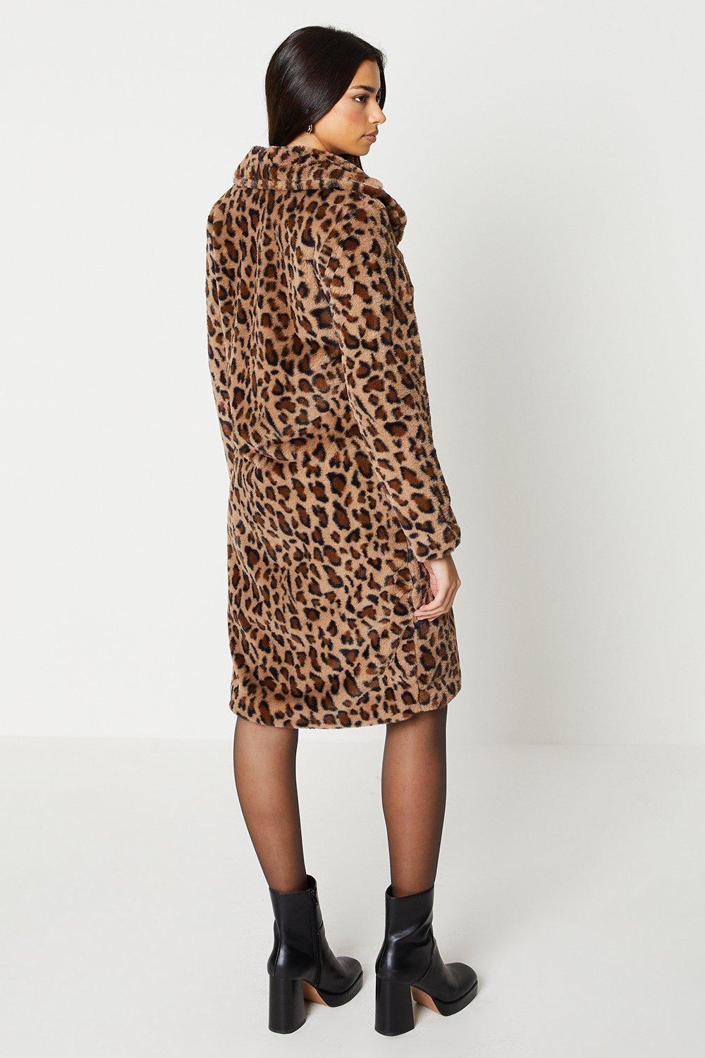 Yas leopard clearance print coat