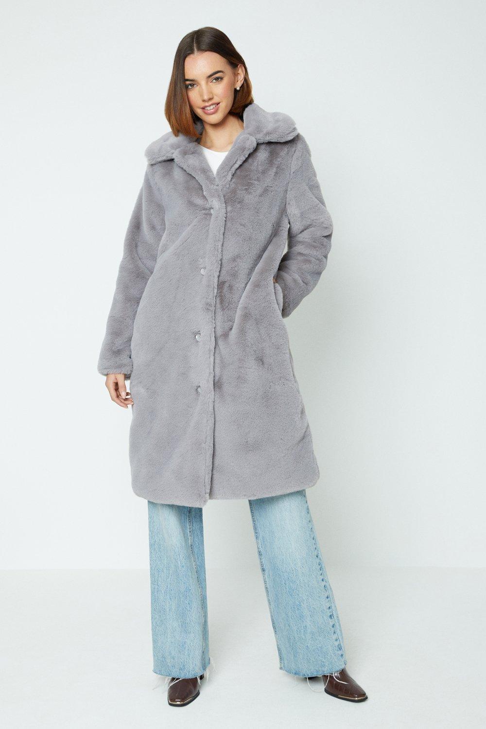 Oasis yarmouth shop coat grey